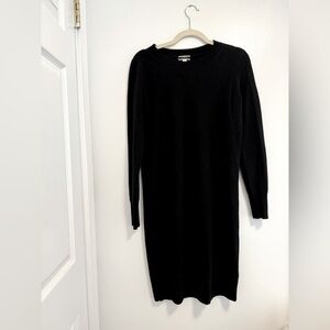 Jcrew black cashmere dress size small